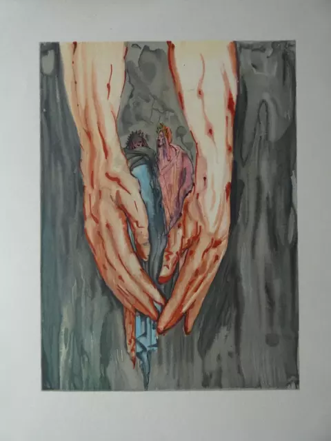 Salvador Dali - Die Hölle, Original woodcut, 1962 3