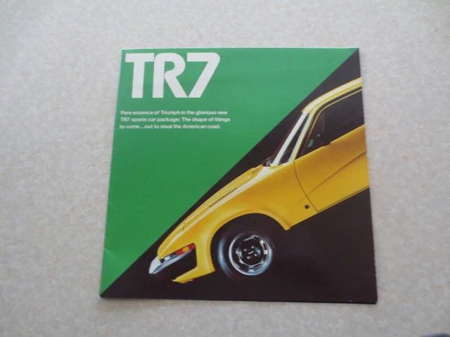 Original Triumph TR7 Sports car advertising brochure - USA