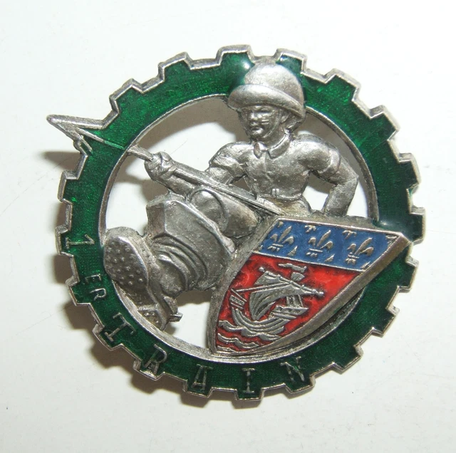 INSIGNE 508 eme regiment du train drago double pastille ( classeur 12