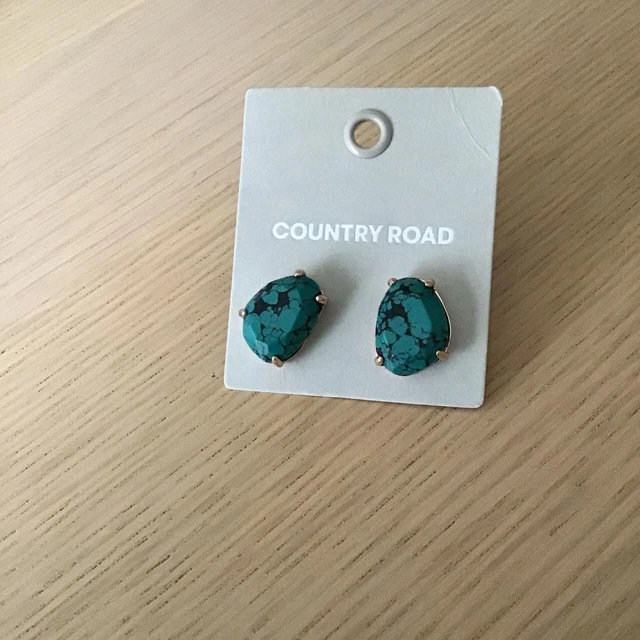 Country Road Turquoise Stud Earrings/Brand New