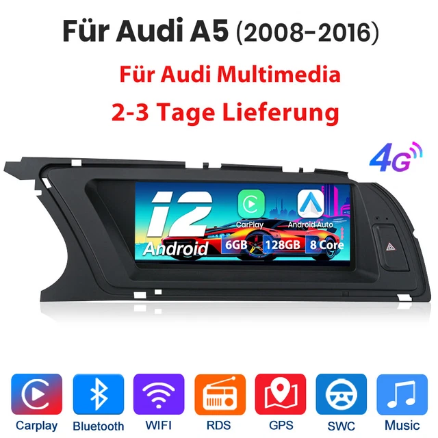 CARPLAY FÜR AUDI A5 082016 Android 12 Autoradio WIFI GPS Navi BT FM
