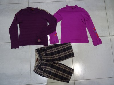 catimini=pull,2 TS,pantalon détente Catimini lot hiver fille 10 ans 