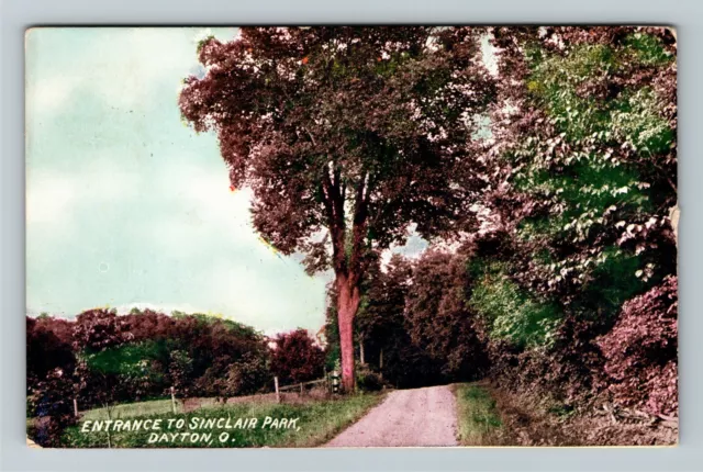 Dayton OH-Ohio, Entrance To Sinclair Park, c1908 Vintage Postcard