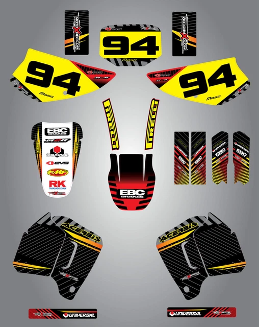 Full  Custom Graphic  Kit -AUSSIE PRIDE - HONDA BRAZILIAN XR 200 R 1994 / 2003