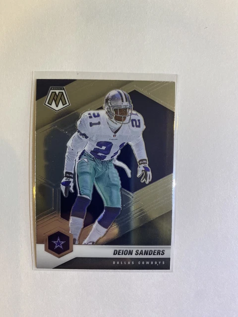 Deion Sanders 2021 Mosaic Football Base Card #63 Dallas Cowboys NFL HOF