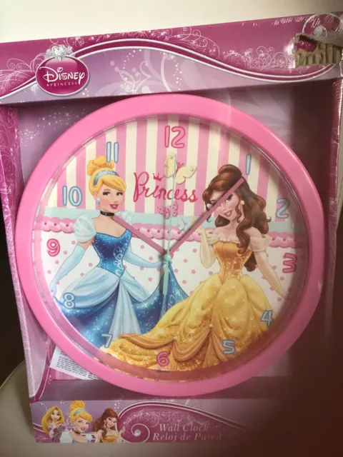 Reloj De Pared Disney Princess Nuevo