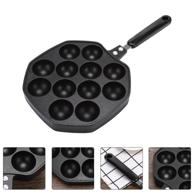 Padella in alluminio pressofuso padella per barbecue lumache piatto da servizio palla