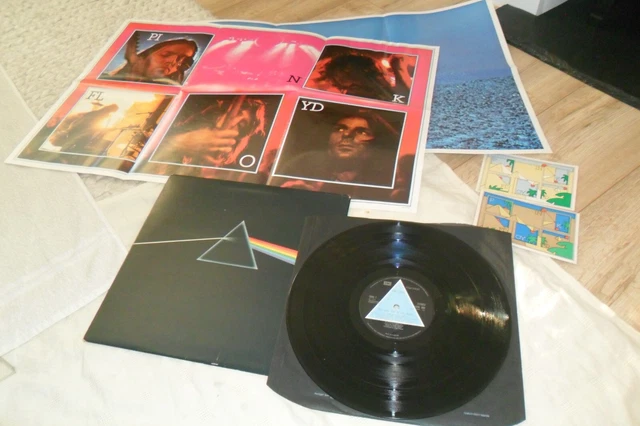 Pink Floyd - Dark Side Of The Moon 1973 Solid Blue A2/B2 Complete Vg++ Rock Prog