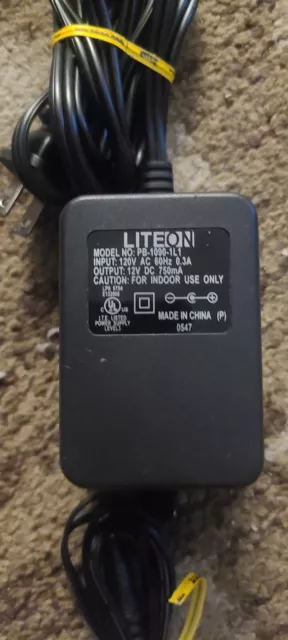 Liteon PB-1090-1L1 12V 750mA Class 2 Power Supply