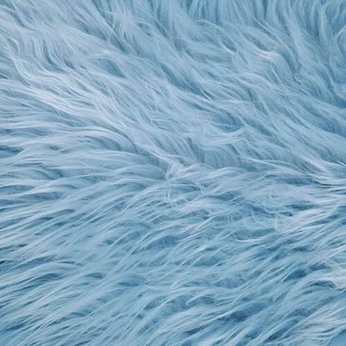 FabricLA Shaggy Faux Fur Fabric by The Yard - 72" x 60" Inches 180 cm x 150 c...