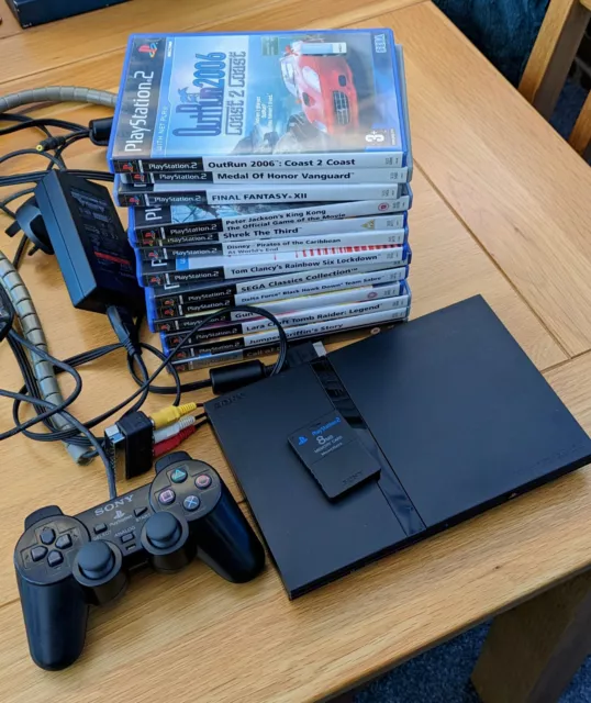 Sony PlayStation 2 Slim Console With 13 Games/ PAL