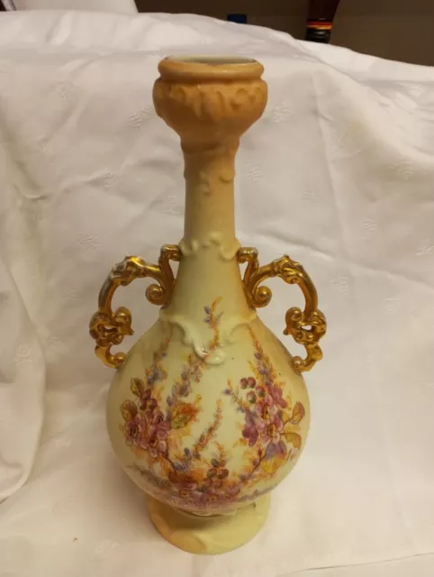 Antike Doppelgriff Blumenvase, Prunkvase,  RW Rudolstadt?