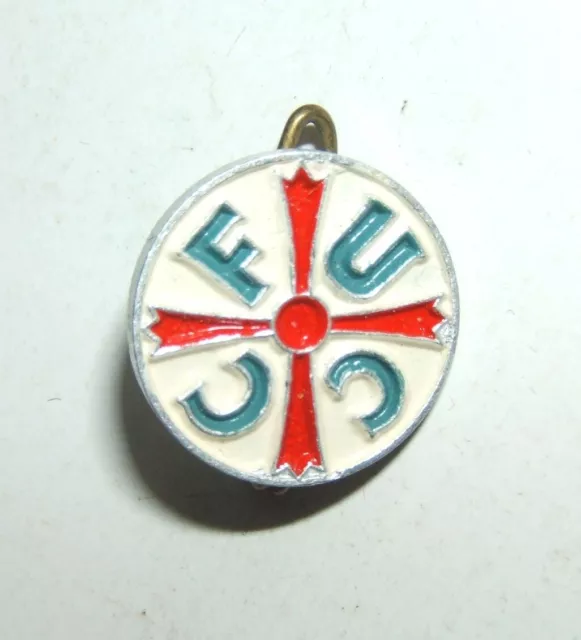 Ancien Insigne Epinglette Union Catholique Des Cheminots Francais - Uccf