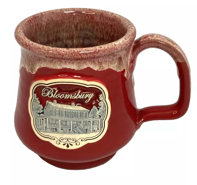 Deneen Pottery Red Drip Glaze Coffee Mug