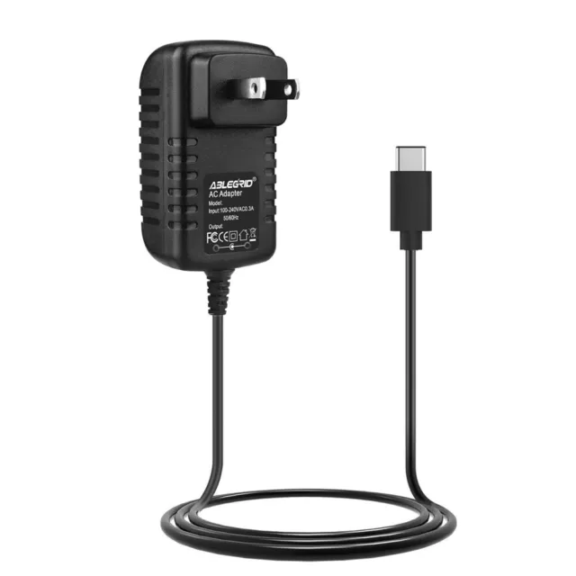 USB-C Adapter Wall Charger for Amazon Kindle Fire HD 10 Tablet Power Supply