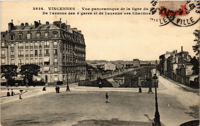 CPA AK VINCENNES vue panoramique de la ligne du Chemin de fer (672325)