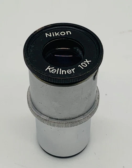 NIKON KELLNER 10X MEASURING EYEPIECE WITH RETICLE as is Free Priority Shipping
