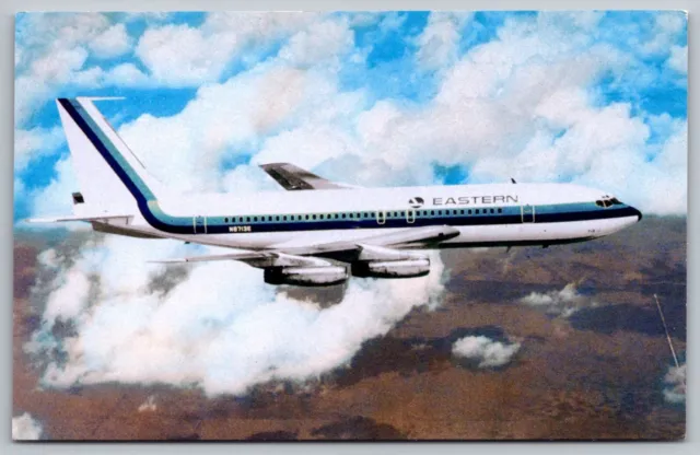 Eastern Airlines Boeing 720 Florida Aerial View Airplane Bill Thompson Postcard
