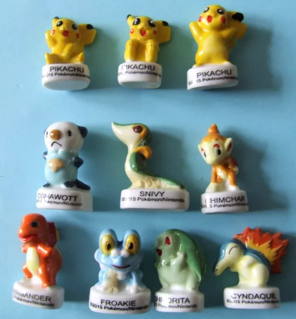 SÉRIE COMPLÈTE DE 10 fèves Pokémon 2015 EUR 9,50 - PicClick FR