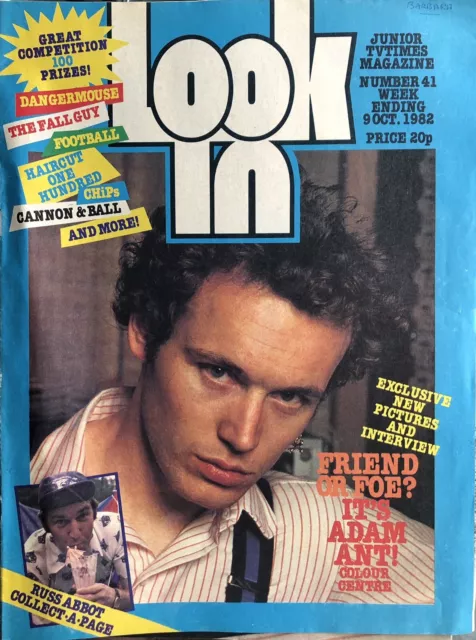 Look-in Magazine 9 OCTOBER 1982 ADAM ANT