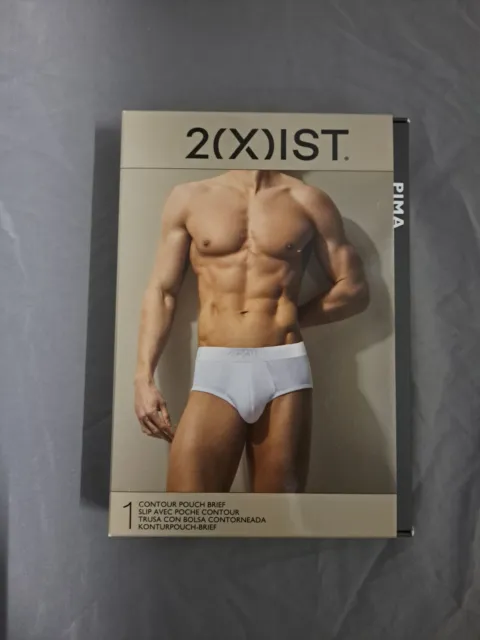 2XIST MEN'S CONTOUR Pouch Brief SIZE S 2XIST Underwear White