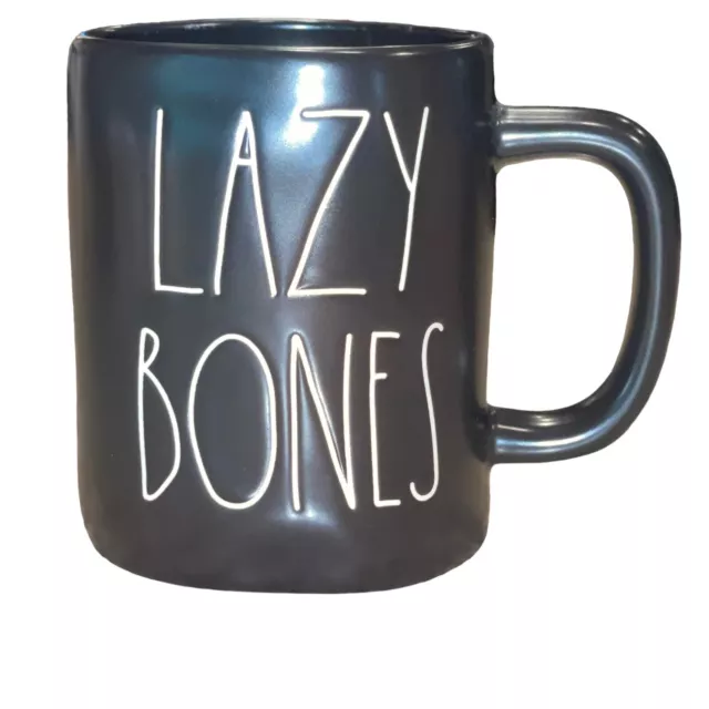 Rae Dunn Lazy Bones Mug Artisan Collection Magenta Coffee Tea Halloween