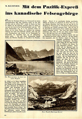 K. piccolo con il Pacifico-Expreß in canadese ROCCE MONTAGNE Banff-Spring 1932