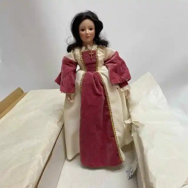 Collector's Doll Fairy Tale Porcelain Doll Yesteryear Brunette Princess