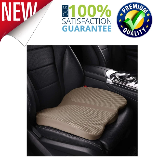 LARROUS Car Seat Cushion Comfort Memory Foam Tailbone Pain Relief Pad Office NEW
