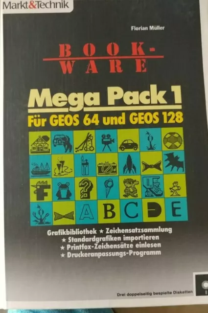 Müller Mega Pack 1 für GEOS 64 und GEOS 128 (Commodore Buch 1987)