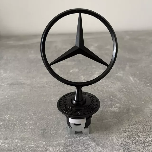 Mercedes Benz Stern Emblem Schwarz Motorhaube W204 202 203 211 212 221 210 208