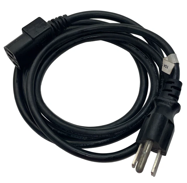 Flexible Electrical Cord Cable - 18AWG 3C SJT 300V 105C - Black (Per M - Foto 10