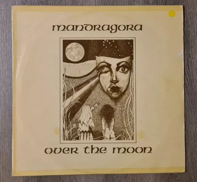 Mandragora - Over The Moon LP UK 1988 Rare Vinyl EX/EX Space Rock Hawkwind