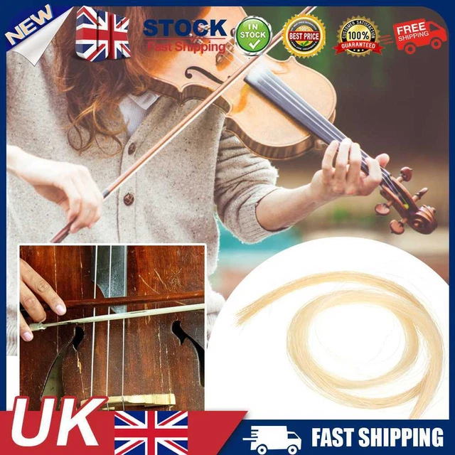 EB# 2 Hank Universal Stallion Horse Hair for Violin Bow Stringed Instruments Par