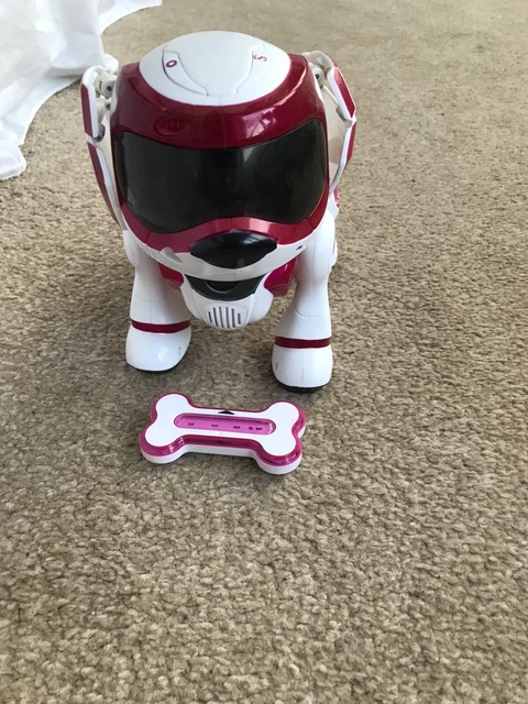 TEKSTA 360 PINK PURPLE Robot Puppy Dog with Bone Ball Great