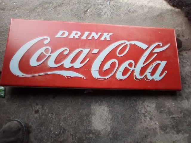 INSEGNA SMALTATA - COCA COLA BUVEZ GLACÉ - COLLEZIONE ENDRIZZI