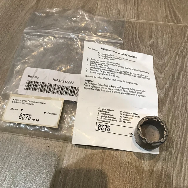 Locking Wheel Nut Key BMW 3Series And 4Series Forum (F30