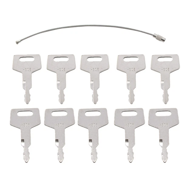 H806 Ignition Keys For Heavy Equipment Takeuchi 7001-00019 10 PCS