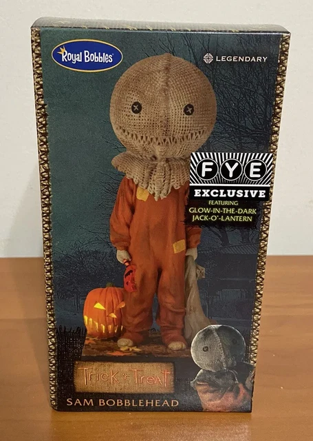 Trick R Treat Sam FYE Exclusive Glow In The Dark Jack O Lantern Royal Bobbles
