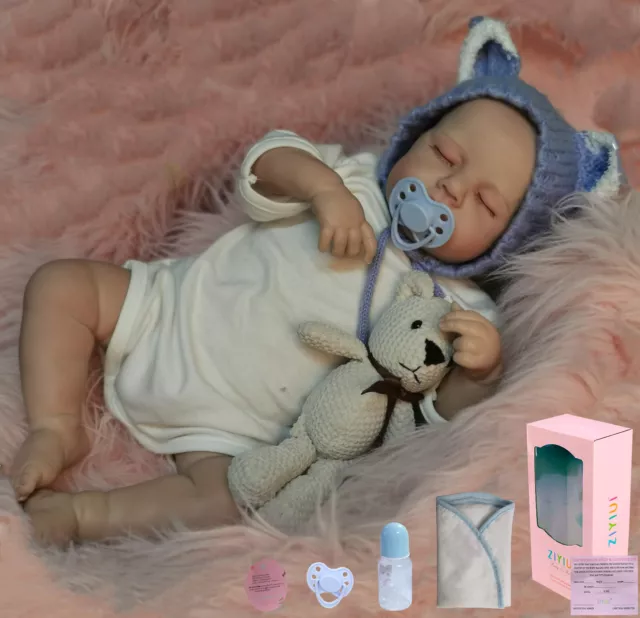 20'' Reborn Dolls Baby Handmade Vinyl Silicone Newborn Lifelike Toddler Gifts UK