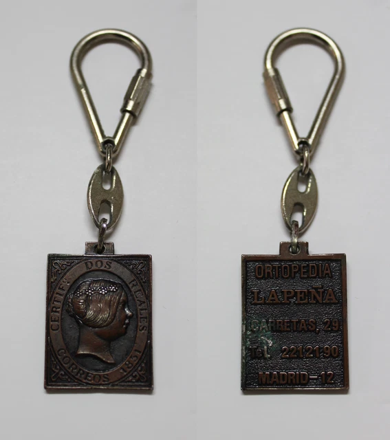 Porte-clés Métal Fédération Espagnole De Football - Vintage Années 70