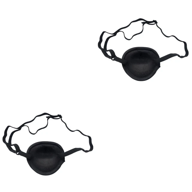Lot 4 Cache-Œil Pirate Réglable – EVA Doux, Sangle élastique, Pour Adultes Et Enfants, Cosplay Halloween