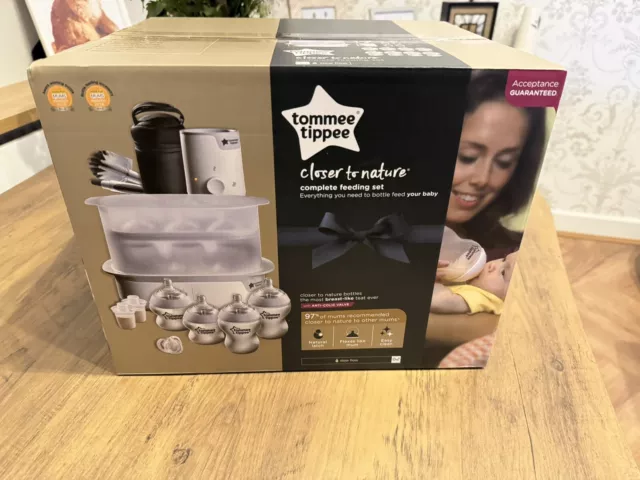 Tommee Tippee Complete Feeding Set, Super-Steam Electric Steriliser RRP £179