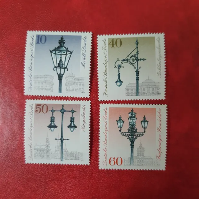 Briefmarken Berlin (West) 1979, Michel 603-606, Strassenlaternen, postfrisch