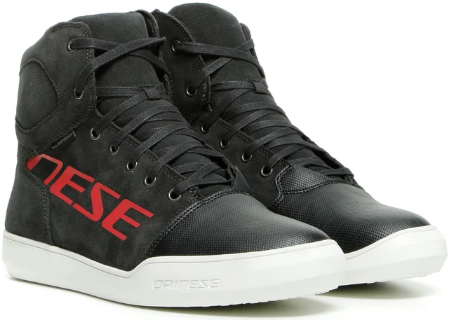 Dainese York D-WP Schuhe - dunkelcarbon/rot - neu! Schneller Versand!