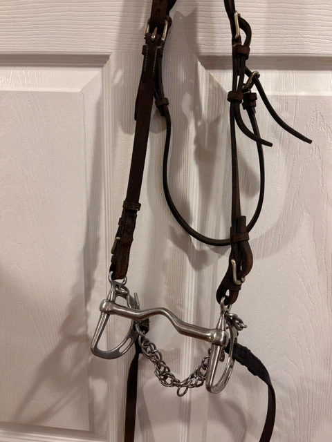 Poitrail à Bride Vintage - Argenté - 2 Oreilles Moyen Spectacle - Rênes Et Mors Inclus