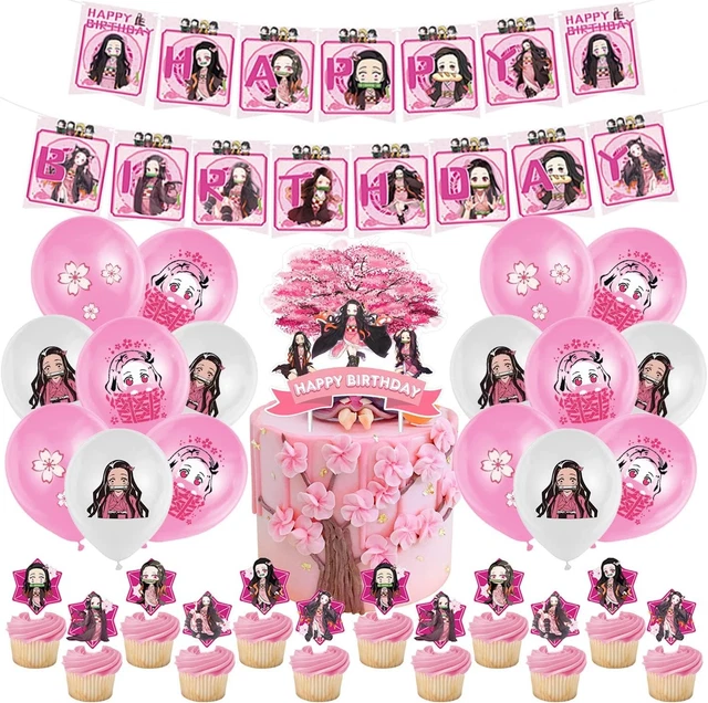 Geburtstagsdeko-Set Mit 45 Teilen – Banner, Cake Topper, Ballons & Mehr Für Kinderpartys