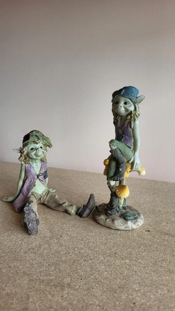 Pixie Figur zum Hängen mit Eule - Anthony Fisher Fantasy Deko