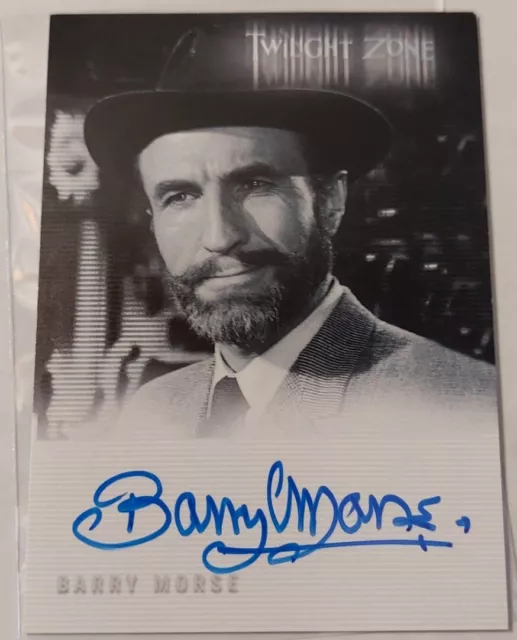 Twilight Zone Series 4 Science and Superstition Barry Morse A66 autograph card