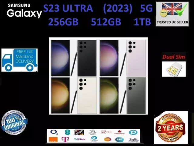 Samsung Galaxy S23 Ultra S9180 GREEN 6.8DualSim 12/1TB SD8Gen2 200MP By  FedEx